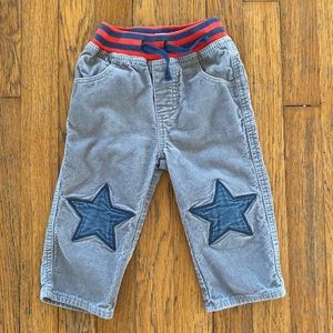 Mini‎ Baby Boden Star Knee Patch Cords 18-24 months